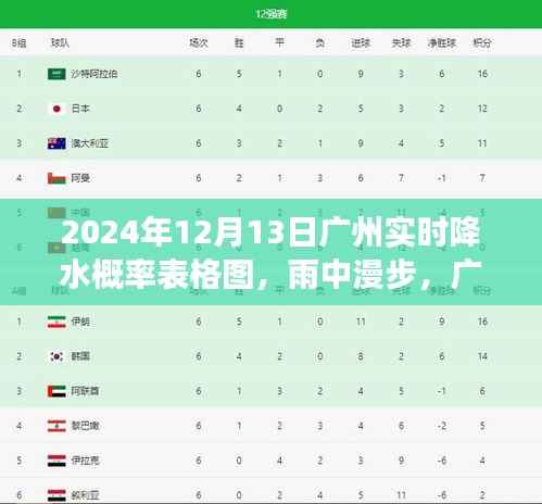 广州雨中漫步与友情印记,2024年12月13日降水概率图表及温馨日常回顾