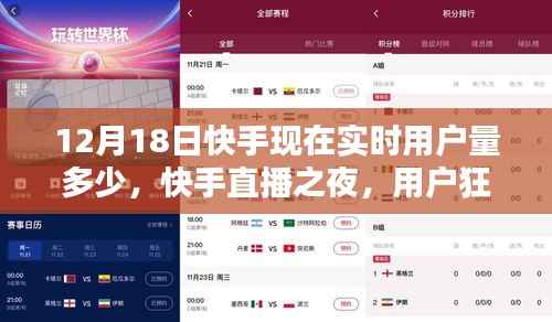 快手直播之夜,实时用户狂欢,友情升温与温馨时刻的用户数据揭秘(12月18日)