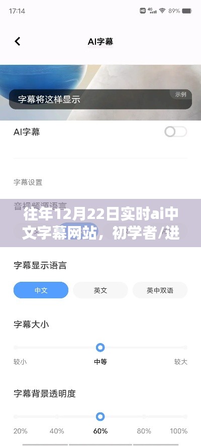 实时AI中文字幕网站使用指南,初学者到进阶用户全面解析