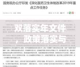 双落实年文件,政策落实与任务完成的双重保障行动启动