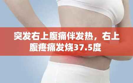 突发右上腹痛伴发热,右上腹疼痛发烧37.5度