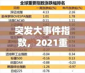 突发大事件指数,2021重大突发事件
