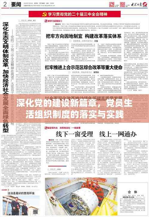 深化党的建设新篇章,党员生活组织制度的落实与实践