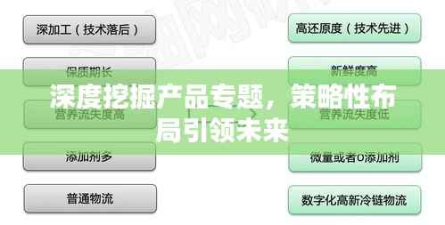 深度挖掘产品专题,策略性布局引领未来