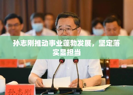 孙志刚推动事业蓬勃发展,坚定落实显担当