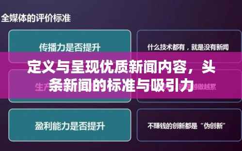 定义与呈现优质新闻内容,头条新闻的标准与吸引力